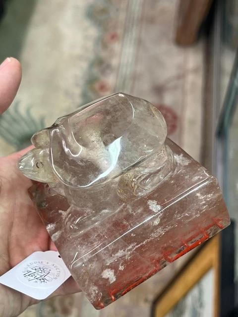 古玩玉器仿古龜扭印真品鑒賞圖