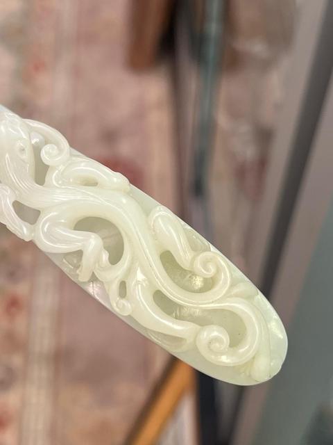 古玩玉器和田玉龍紋帶鉤真品鑒賞圖