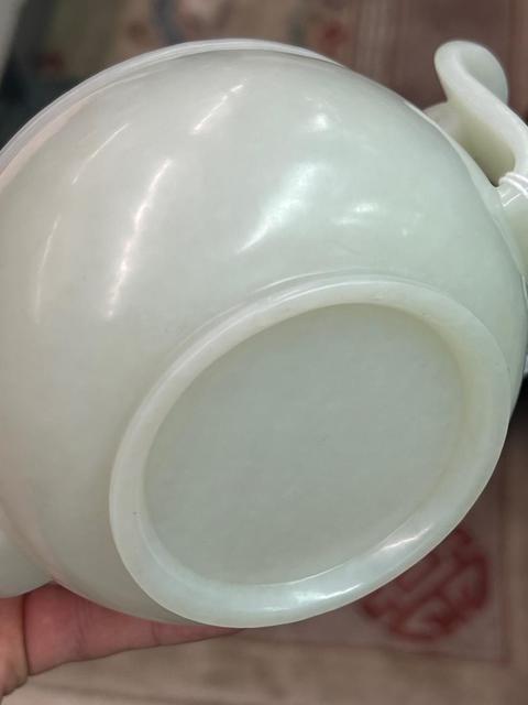 古玩玉器和田玉沖天耳爐真品鑒賞圖