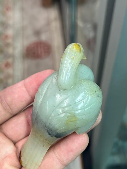 古玩玉器和田玉鳥真品鑒賞圖