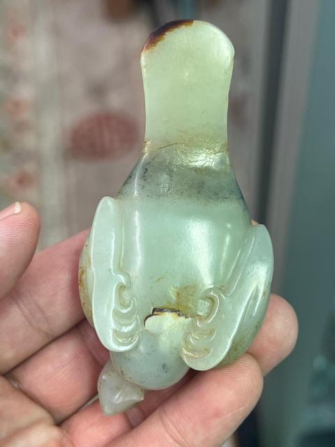古玩玉器和田玉鳥真品鑒賞圖