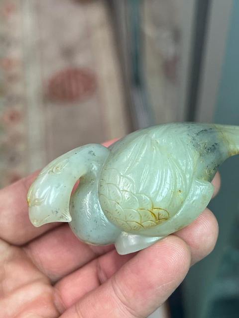 古玩玉器和田玉鳥真品鑒賞圖
