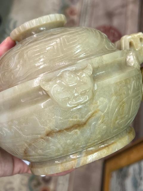 古玩玉器仿古玉爐真品鑒賞圖