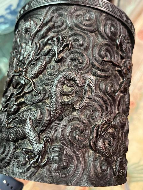 古玩雜項筆筒真品鑒賞圖