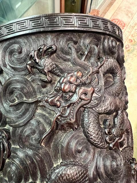 古玩雜項筆筒真品鑒賞圖