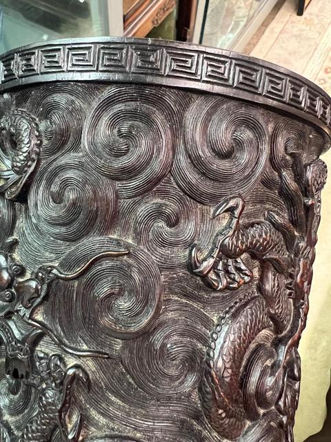 古玩雜項筆筒真品鑒賞圖