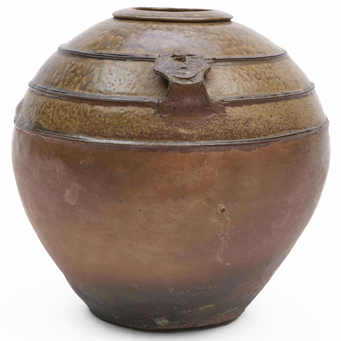 古玩陶瓷青釉瓿真品鑒賞圖