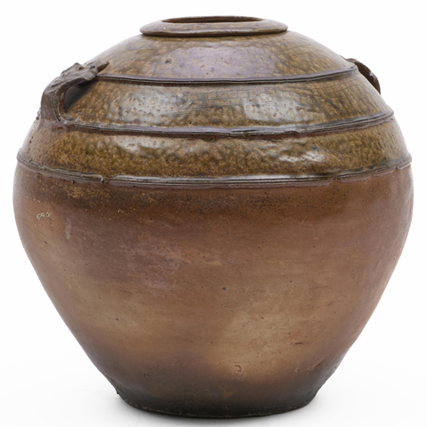 古玩陶瓷青釉瓿真品鑒賞圖