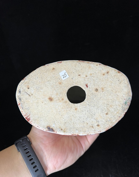 古玩陶瓷粉彩觀音瓷像真品鑒賞圖