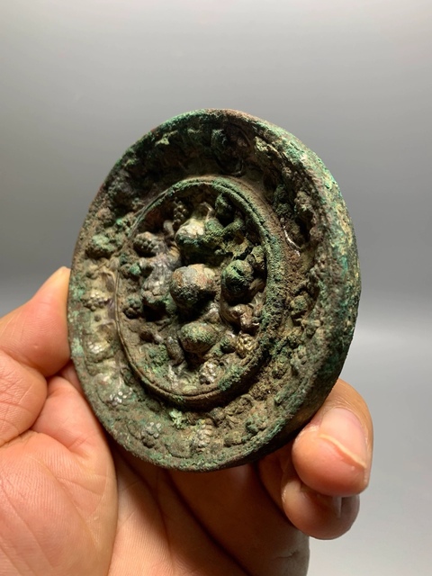 古玩銅器銅鏡真品鑒賞圖