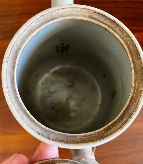 古玩陶瓷山水紋執壺真品鑒賞圖