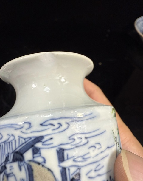 古玩陶瓷青花釉里紅粉彩人物故事紋燈籠瓶真品鑒賞圖