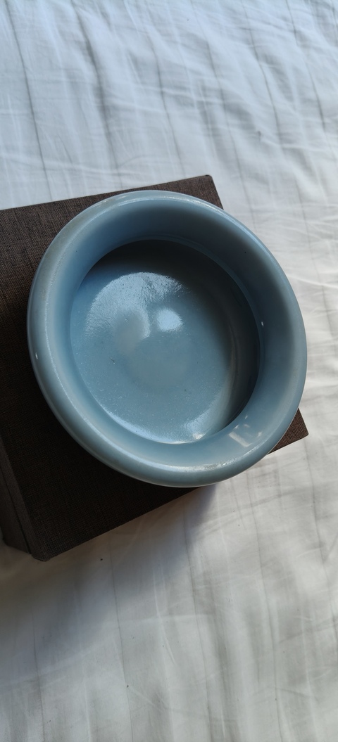 古玩陶瓷藍釉洗真品鑒賞圖