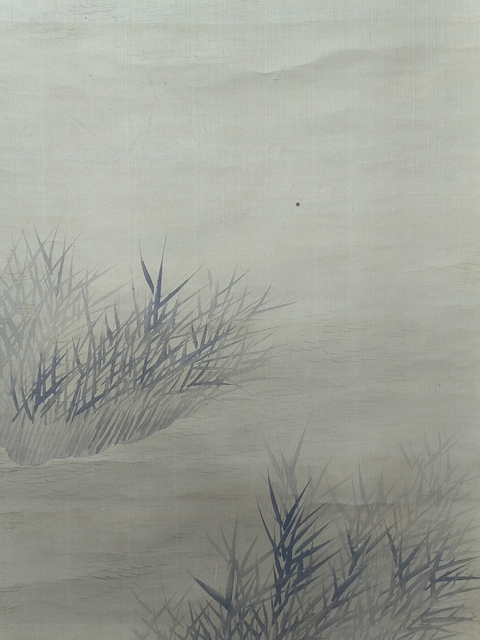 古玩字畫船人游江圖 (對幅)真品鑒賞圖