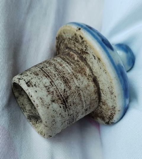 古玩陶瓷青花蓋子真品鑒賞圖