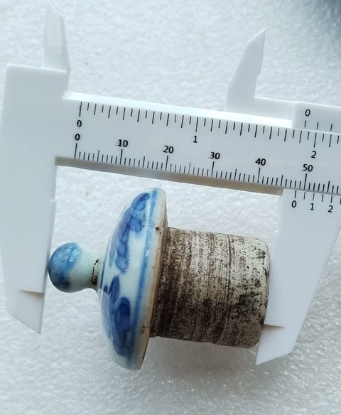 古玩陶瓷青花蓋子真品鑒賞圖