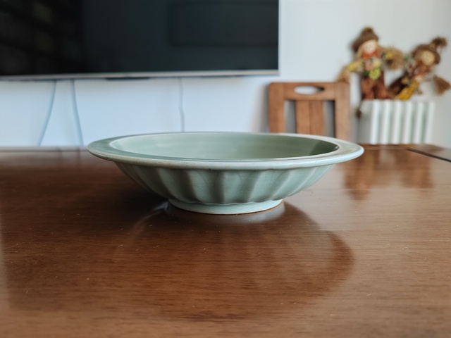 古玩陶瓷龍泉青瓷雙魚洗真品鑒賞圖