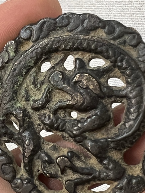 古玩銅器銅龍牌真品鑒賞圖