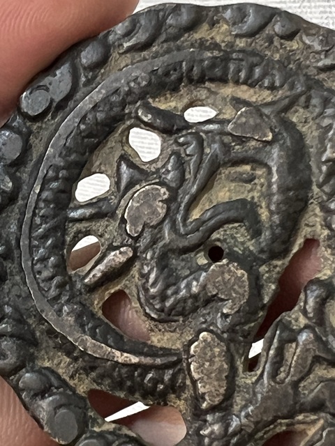 古玩銅器銅龍牌真品鑒賞圖