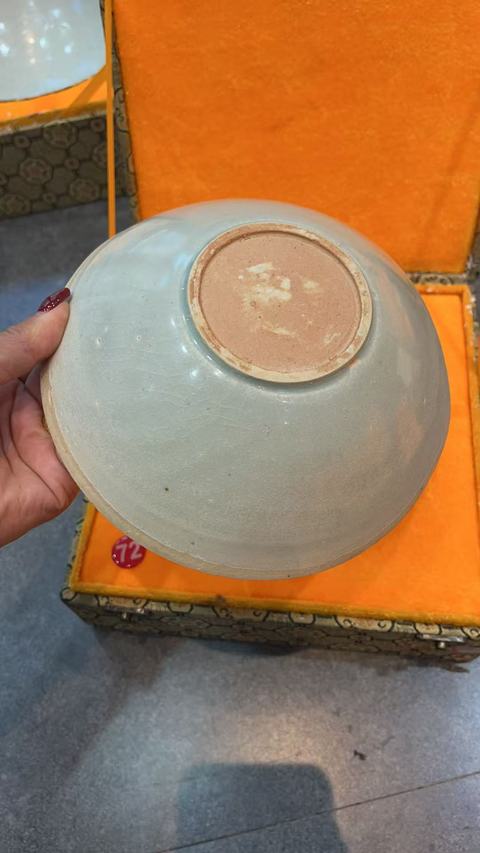 古玩陶瓷南宋湖田窯影青釉雙魚面包碗拍賣，當(dāng)前價格6600元