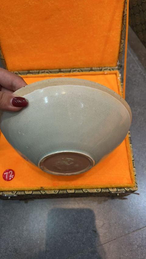 古玩陶瓷南宋湖田窯影青釉雙魚面包碗拍賣，當(dāng)前價格6600元