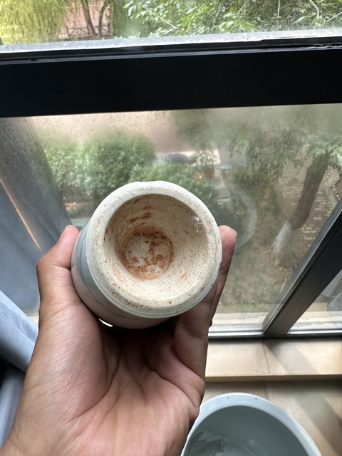 古玩陶瓷青花淡描龍鳳紋撇口瓶真品鑒賞圖