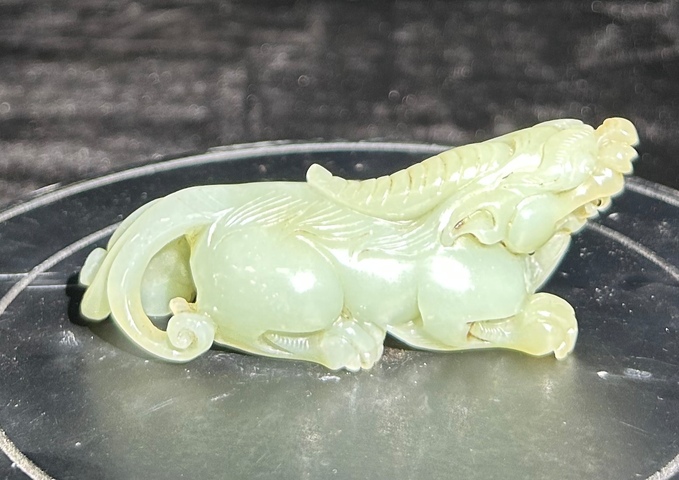 古玩玉器和田玉貔貅真品鑒賞圖