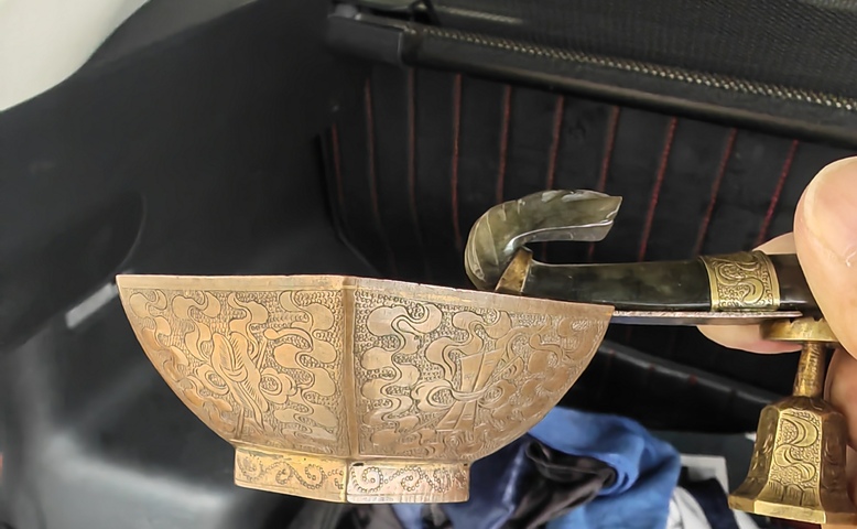 古玩雜項銅胎畫琺瑯碗真品鑒賞圖