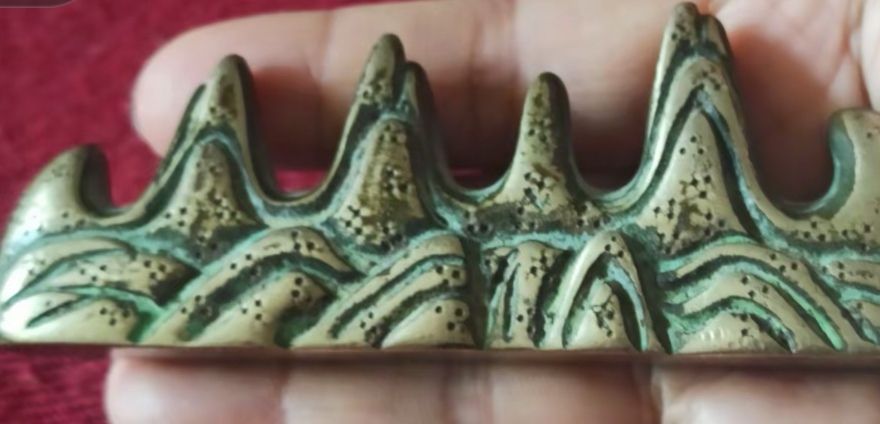 古玩銅器筆架真品鑒賞圖