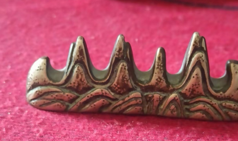古玩銅器筆架真品鑒賞圖