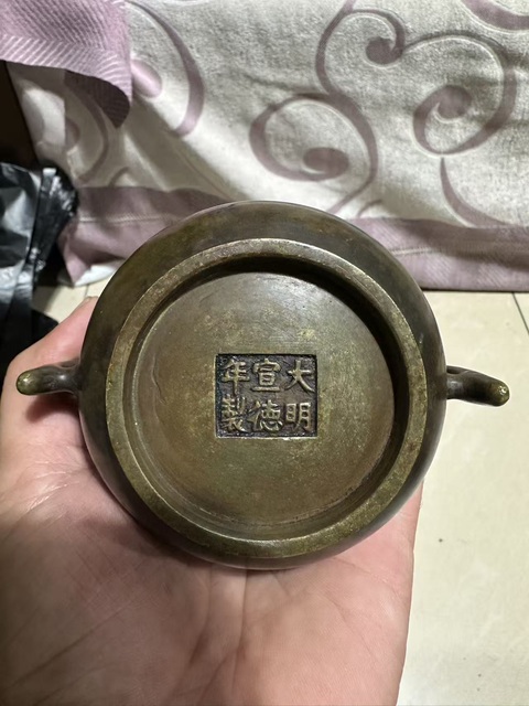古玩銅器銅爐真品鑒賞圖