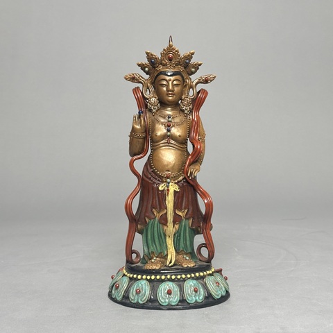 古玩陶瓷釋迦摩尼瓷塑雕像真品鑒賞圖
