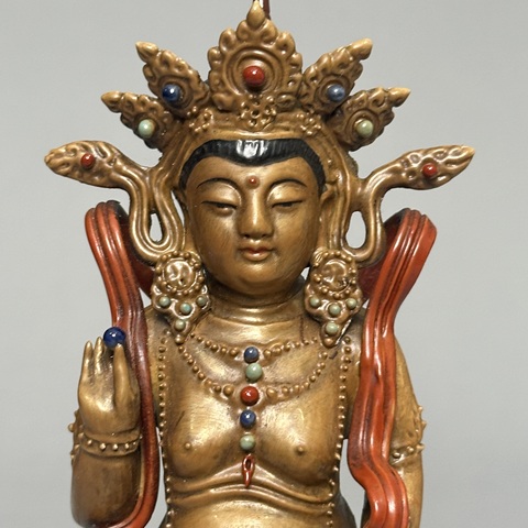 古玩陶瓷釋迦摩尼瓷塑雕像真品鑒賞圖