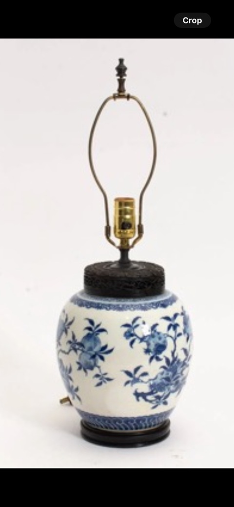 古玩陶瓷福壽三多紋青花罐真品鑒賞圖