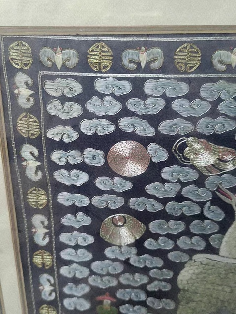 古玩雜項一品文官補真品鑒賞圖