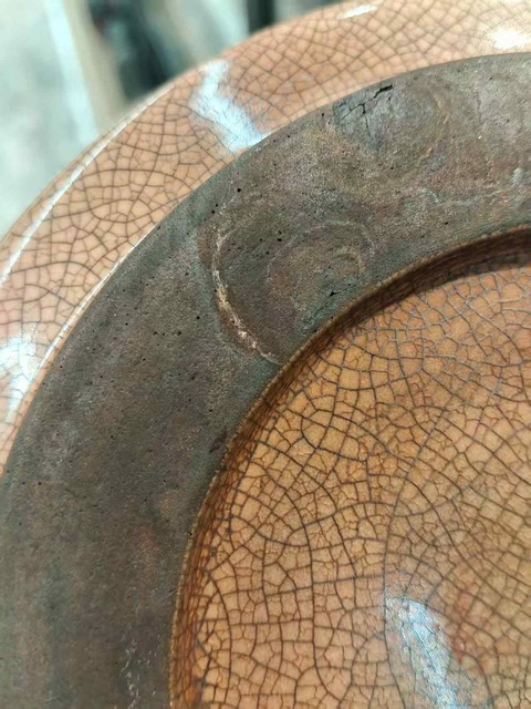 古玩陶瓷民國至創匯期漳州窯茶盤真品鑒賞圖