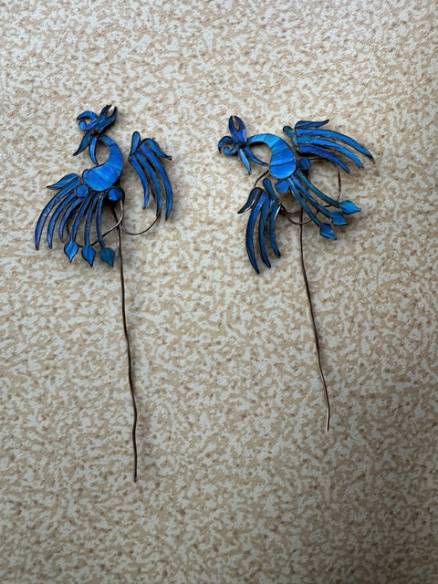 古玩雜項點翠發簪真品鑒賞圖