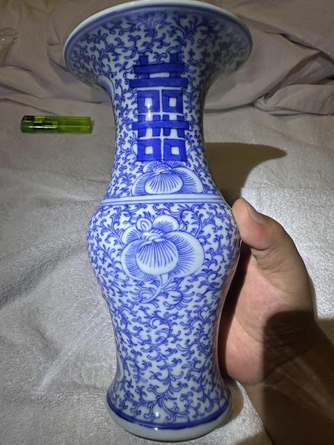 古玩陶瓷青花鳳尾尊真品鑒賞圖
