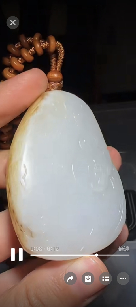 古玩玉器籽料觀音真品鑒賞圖