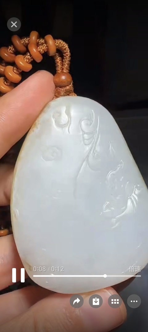 古玩玉器籽料觀音真品鑒賞圖