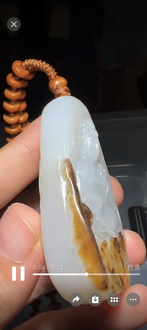 古玩玉器籽料觀音真品鑒賞圖