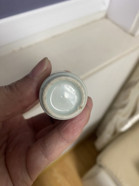 古玩陶瓷晚清青花釉里紅鼻煙壺真品鑒賞圖
