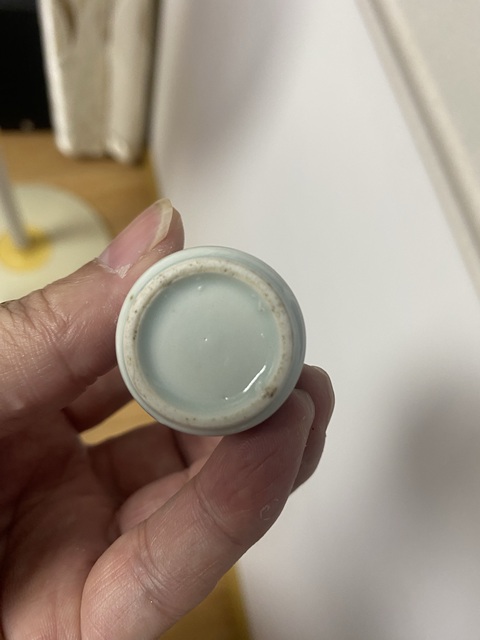 古玩陶瓷晚清青花釉里紅鼻煙壺真品鑒賞圖