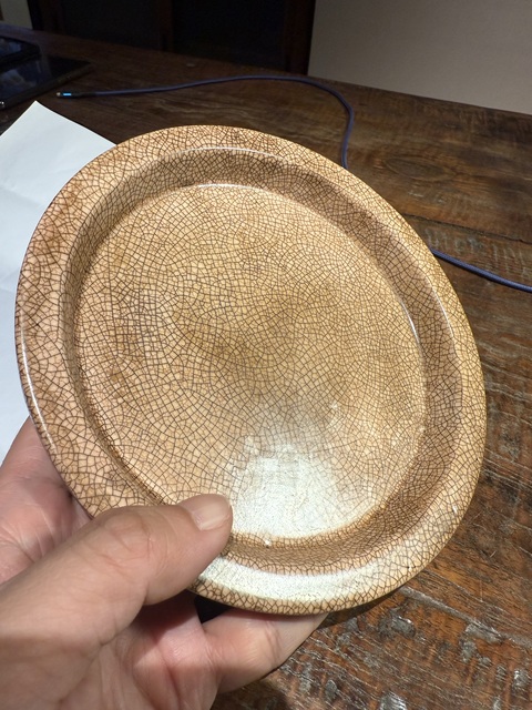 古玩陶瓷清晚期漳州窯淺盤真品鑒賞圖