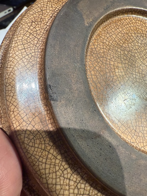 古玩陶瓷清晚期漳州窯淺盤真品鑒賞圖