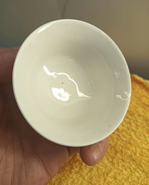 古玩陶瓷德化白瓷茶杯，疑似復窯真品鑒賞圖