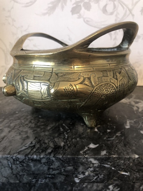 古玩銅器爐子真品鑒賞圖