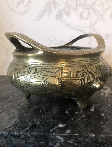 古玩銅器爐子真品鑒賞圖