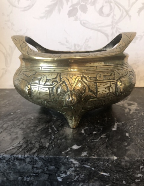 古玩銅器爐子真品鑒賞圖