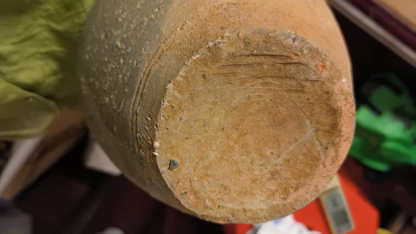 古玩陶瓷越窯青瓷四系罐真品鑒賞圖